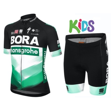 Conjunto Maillot + Culotte Corto 2020 Bora-Hansgrohe Niños N001